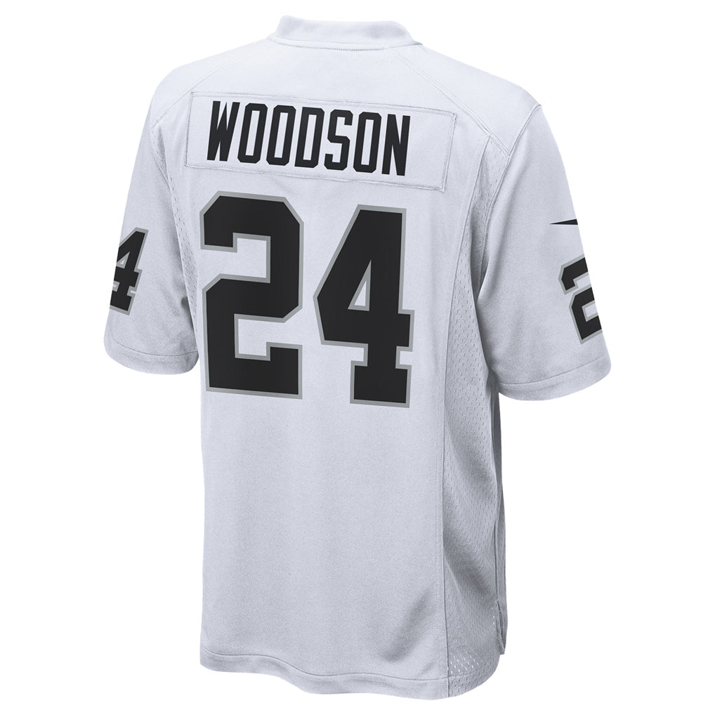 Kooe LV.Raiders #24 Charles Woodson Player Whtie Home Game  Stitched Jerseys