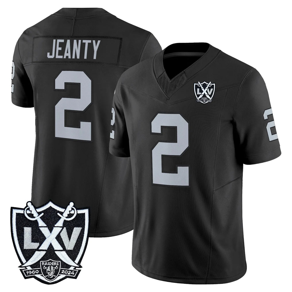 Kooe LV.Raiders #2 Ashton Jeanty Player Black 2026 Vapor Limited Home Game Stitched Jerseys