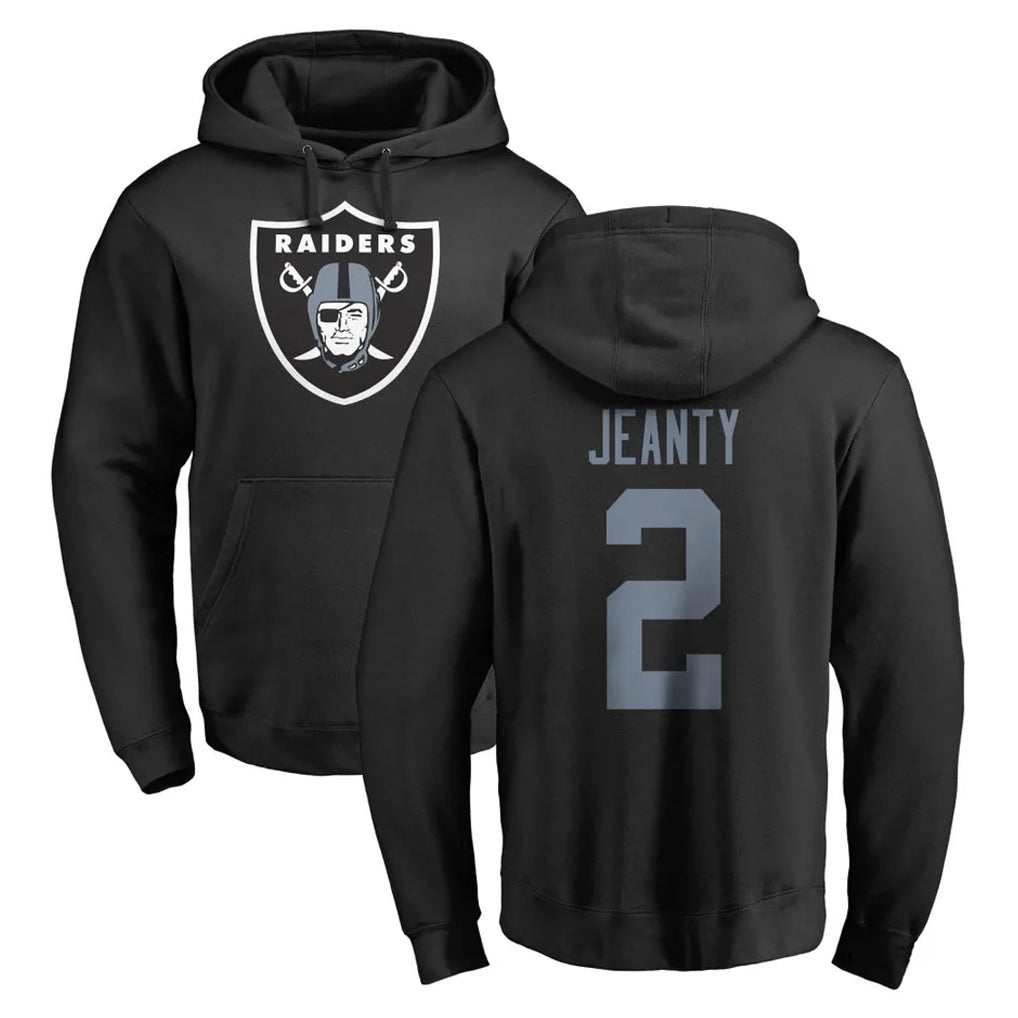 Kooe LV.Raiders #2 Ashton Jeanty Player Black Logo Pullover Hoodies Limited Game Stitched Jerseys