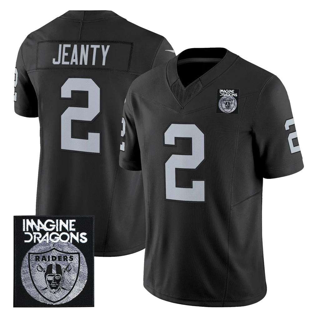 Kooe LV.Raiders #2 Ashton Jeanty Player Black Vapor Limited Home Game Stitched Jerseys