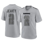 Kooe LV.Raiders #2 Ashton Jeanty Player Gray Atmosphere Fashion Limited Game Stitched Jerseys