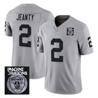 Kooe LV.Raiders #2 Ashton Jeanty Player Gray Vapor Limited Home Game Stitched Jerseys