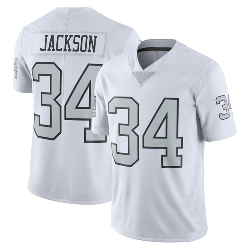Kooe LV.Raiders #34 Bo Jackson Player White Alternate Vapor F.U.S.E Limited Stitched Jerseys