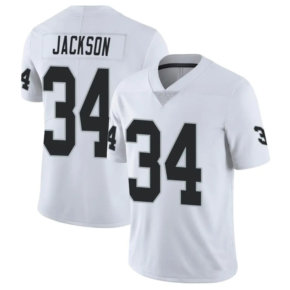 Kooe LV.Raiders #34 Bo Jackson Player White Vapor Limited Stitched Jerseys