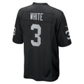 Kooe LV.Raiders #3 Zamir White Black Team Game Stitched Jerseys