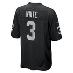 Kooe LV.Raiders #3 Zamir White Black Team Game Stitched Jerseys