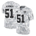 Kooe LV.Raiders #51 Malcolm Koonce Player Arctic Camo Salute To Service Limited Game Stitched Jerseys