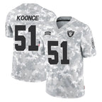 Kooe LV.Raiders #51 Malcolm Koonce Player Arctic Camo Salute To Service Limited Game Stitched Jerseys