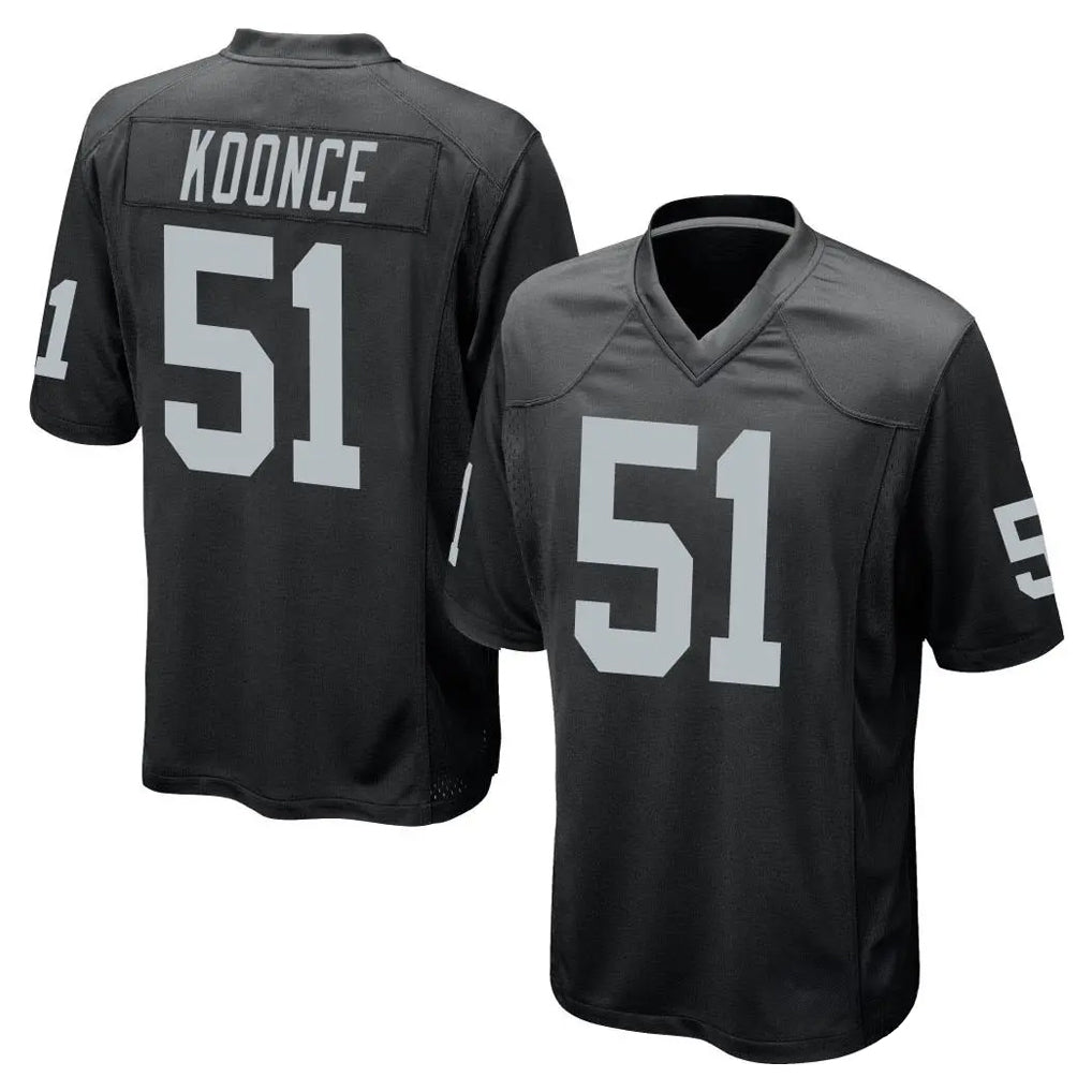 Kooe LV.Raiders #51 Malcolm Koonce Player Black Home Game Stitched Jerseys