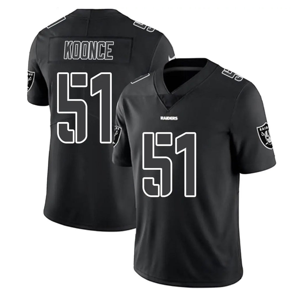 Kooe LV.Raiders #51 Malcolm Koonce Player Black Limited Black Impact Home Game Stitched Jerseys
