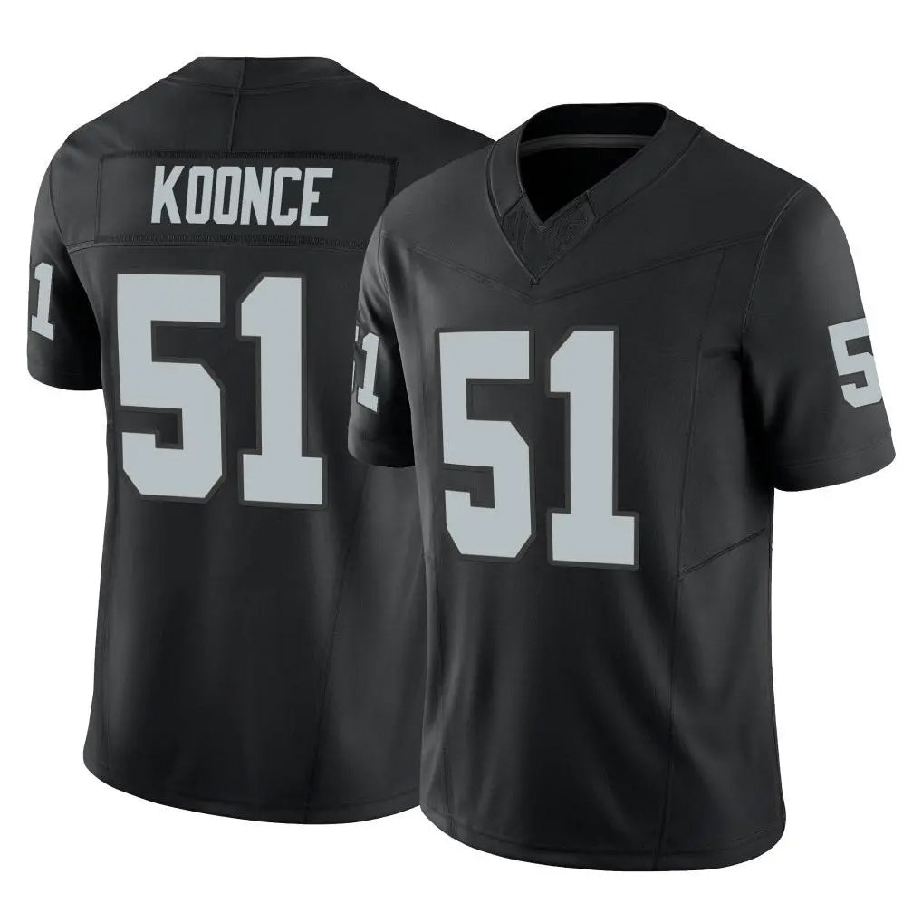 Kooe LV.Raiders #51 Malcolm Koonce Player Black Limited Vapor F.U.S.E. Home Game Stitched Jerseys