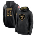 Kooe LV.Raiders #51 Malcolm Koonce Player Black Salute to Service Hoodies Limited Game Stitched Jerseys
