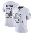Kooe LV.Raiders #51 Malcolm Koonce Player White Limited Color Rush Home Game Stitched Jerseys
