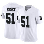 Kooe LV.Raiders #51 Malcolm Koonce Player White Limited Vapor F.U.S.E. Home Game Stitched Jerseys