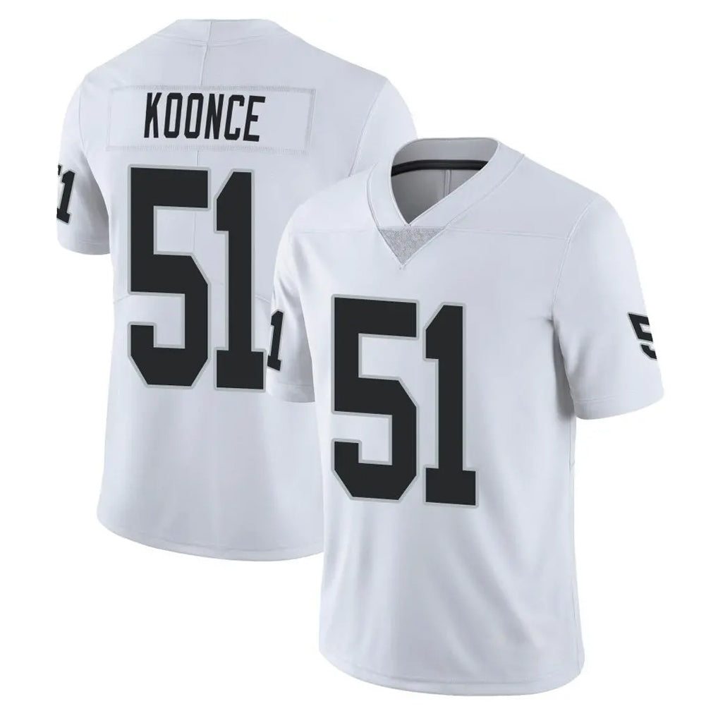 Kooe LV.Raiders #51 Malcolm Koonce Player White Limited Vapor Untouchable Home Game Stitched Jerseys