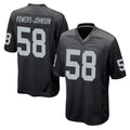Kooe LV.Raiders #58 Jackson Powers-Johnson Player Black Home Game Stitched Jerseys