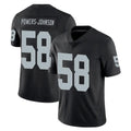 Kooe LV.Raiders #58 Jackson Powers-Johnson Player Black Limited Vapor Untouchable Home Game Stitched Jerseys