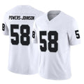 Kooe LV.Raiders #58 Jackson Powers-Johnson Player White Limited Vapor F.U.S.E. Home Game Stitched Jerseys