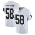 Kooe LV.Raiders #58 Jackson Powers-Johnson Player White Limited Vapor Untouchable Home Game Stitched Jerseys