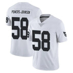 Kooe LV.Raiders #58 Jackson Powers-Johnson Player White Limited Vapor Untouchable Home Game Stitched Jerseys