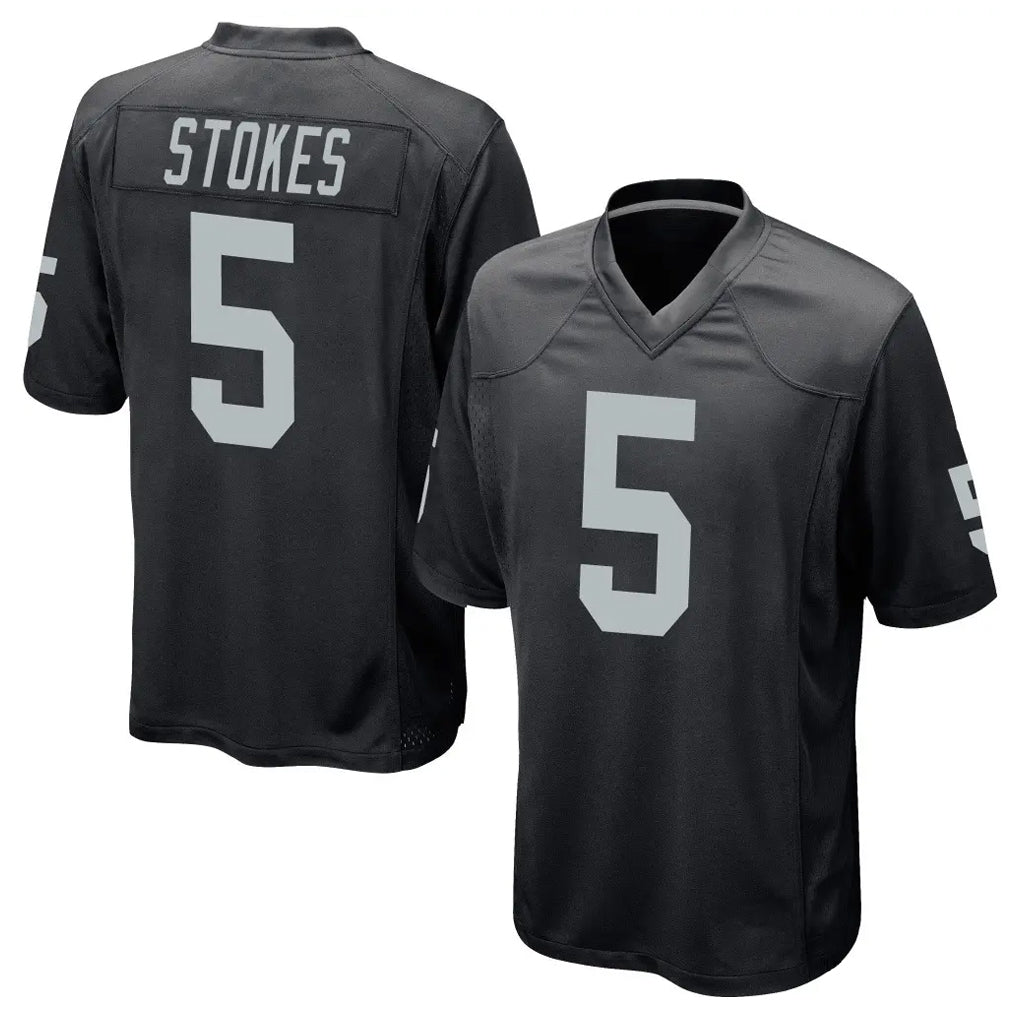 Kooe LV.Raiders #5 Eric Stokes Player Black Home Game Stitched Jerseys