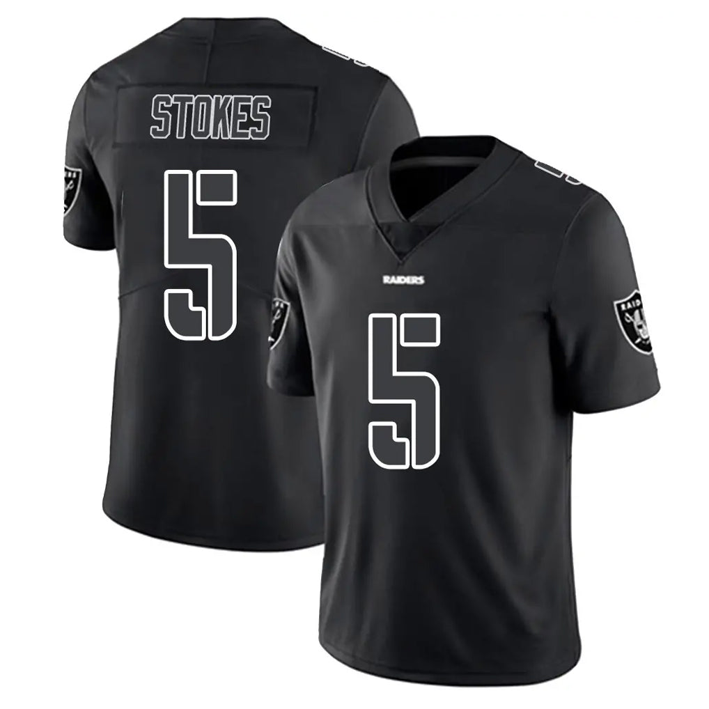Kooe LV.Raiders #5 Eric Stokes Player Black Limited Black Impact Home Game Stitched Jerseys