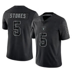 Kooe LV.Raiders #5 Eric Stokes Player Black Reflective Limited Game Stitched Jerseys
