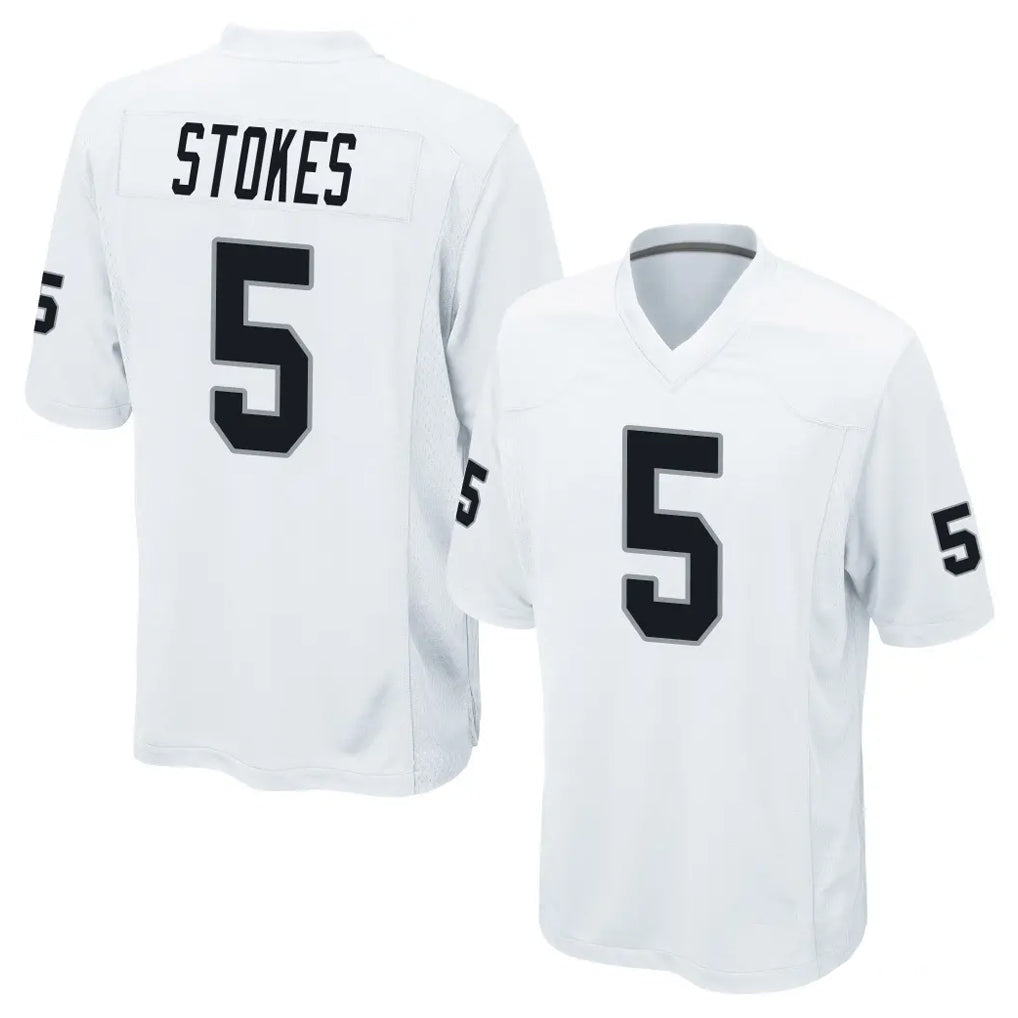 Kooe LV.Raiders #5 Eric Stokes Player White Home Game Stitched Jerseys