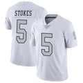 Kooe LV.Raiders #5 Eric Stokes Player White Limited Color Rush Home Game Stitched Jerseys