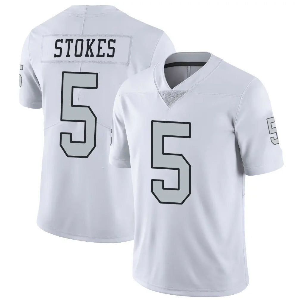 Kooe LV.Raiders #5 Eric Stokes Player White Limited Color Rush Home Game Stitched Jerseys