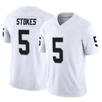 Kooe LV.Raiders #5 Eric Stokes Player White Limited Vapor F.U.S.E. Home Game Stitched Jerseys