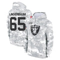 Kooe LV.Raiders #65 Tyler Linderbaum Player Arctic Camo Salute to Service Hoodies Limited Game Stitched Jerseys