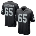 Kooe LV.Raiders #65 Tyler Linderbaum Player Black Home Game Stitched Jerseys