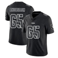 Kooe LV.Raiders #65 Tyler Linderbaum Player Black Limited Black Impact Home Game Stitched Jerseys