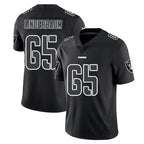 Kooe LV.Raiders #65 Tyler Linderbaum Player Black Limited Black Impact Home Game Stitched Jerseys
