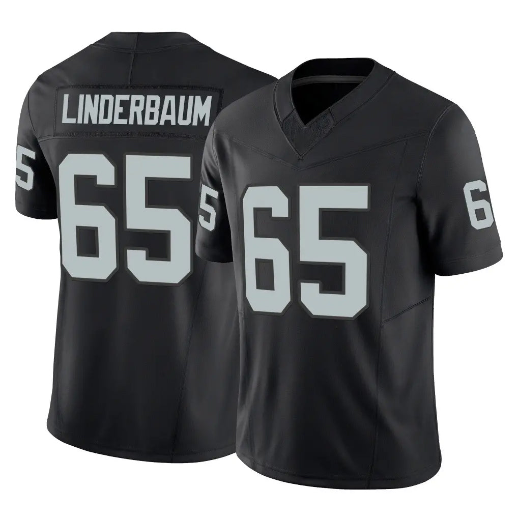 Kooe LV.Raiders #65 Tyler Linderbaum Player Black Limited Vapor F.U.S.E. Home Game Stitched Jerseys