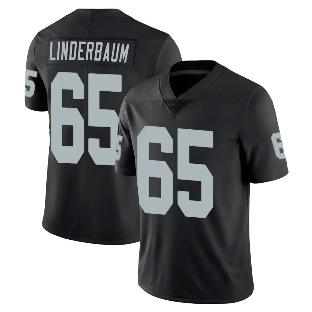 Kooe LV.Raiders #65 Tyler Linderbaum Player Black Limited Vapor Untouchable Home Game Stitched Jerseys