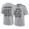 Kooe LV.Raiders #65 Tyler Linderbaum Player Gray Atmosphere Fashion Limited Game Stitched Jerseys