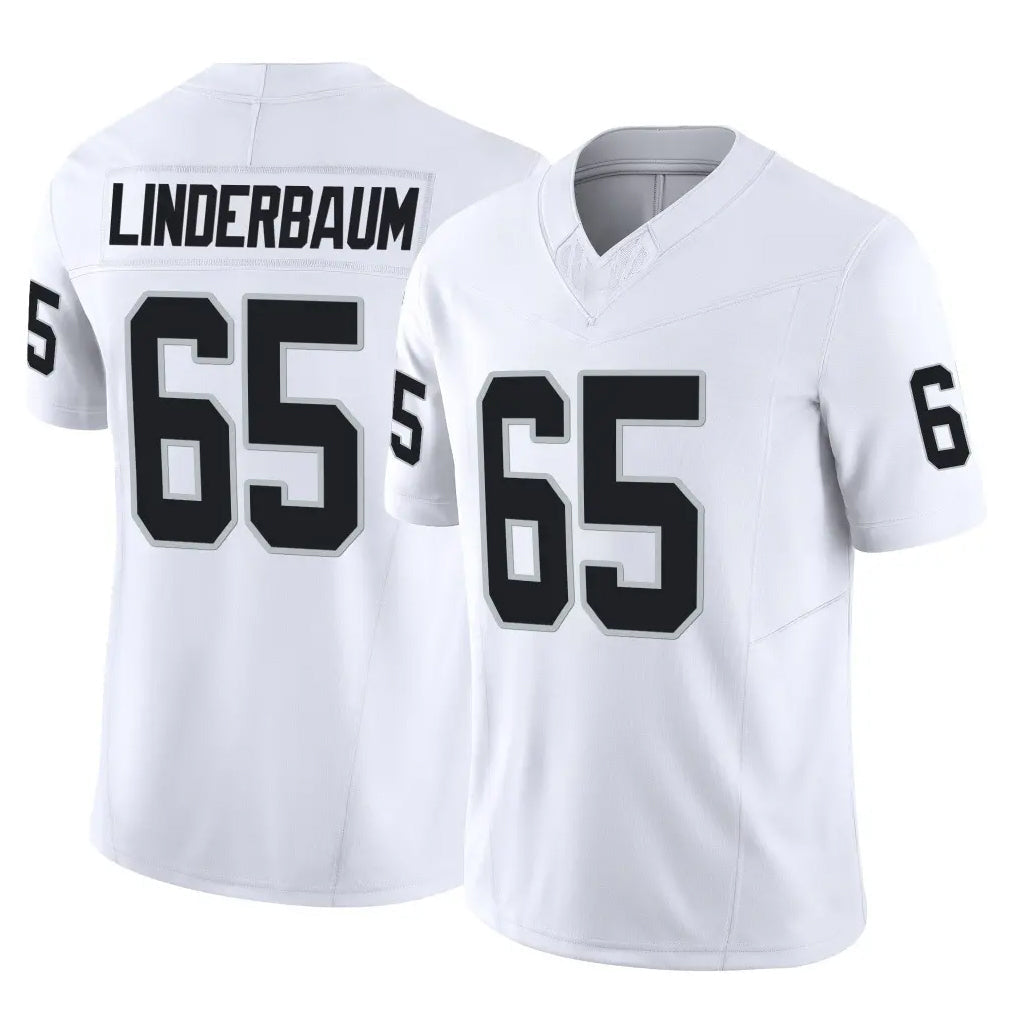 Kooe LV.Raiders #65 Tyler Linderbaum Player White Limited Vapor F.U.S.E. Home Game Stitched Jerseys