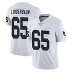 Kooe LV.Raiders #65 Tyler Linderbaum Player White Limited Vapor Untouchable Home Game Stitched Jerseys