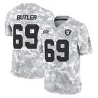 Kooe LV.Raiders #69 Adam Butler Player Arctic Camo Salute To Service Limited Game Stitched Jerseys