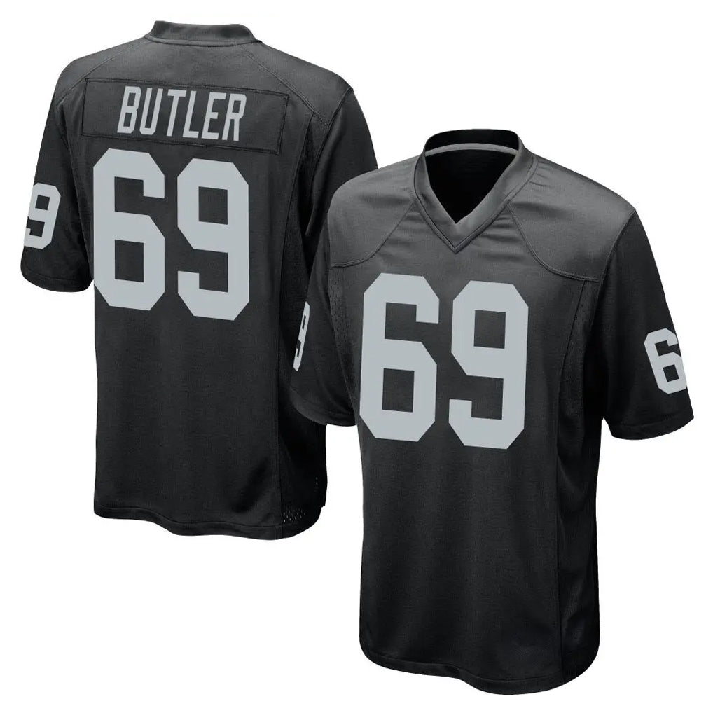 Kooe LV.Raiders #69 Adam Butler Player Black Home Game Stitched Jerseys