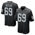 Kooe LV.Raiders #69 Adam Butler Player Black Home Game Stitched Jerseys