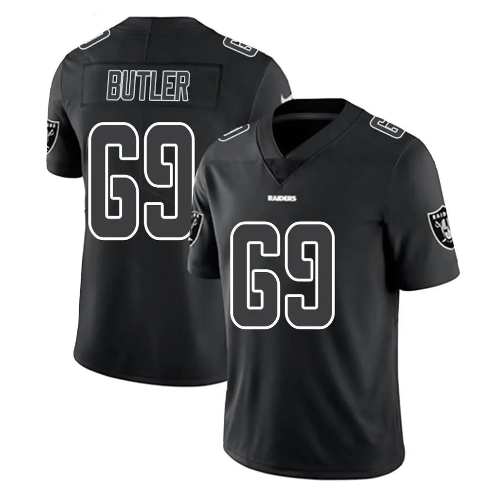 Kooe LV.Raiders #69 Adam Butler Player Black Limited Black Impact Home Game Stitched Jerseys