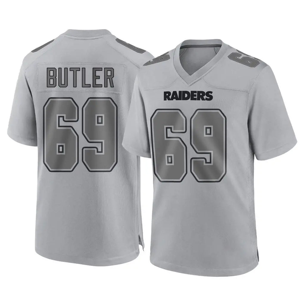 Kooe LV.Raiders #69 Adam Butler Player Gray Atmosphere Fashion Limited Game Stitched Jerseys