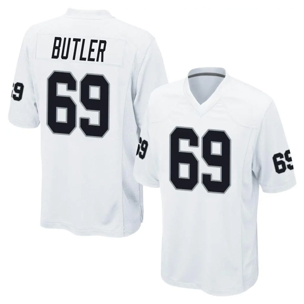 Kooe LV.Raiders #69 Adam Butler Player White Home Game Stitched Jerseys