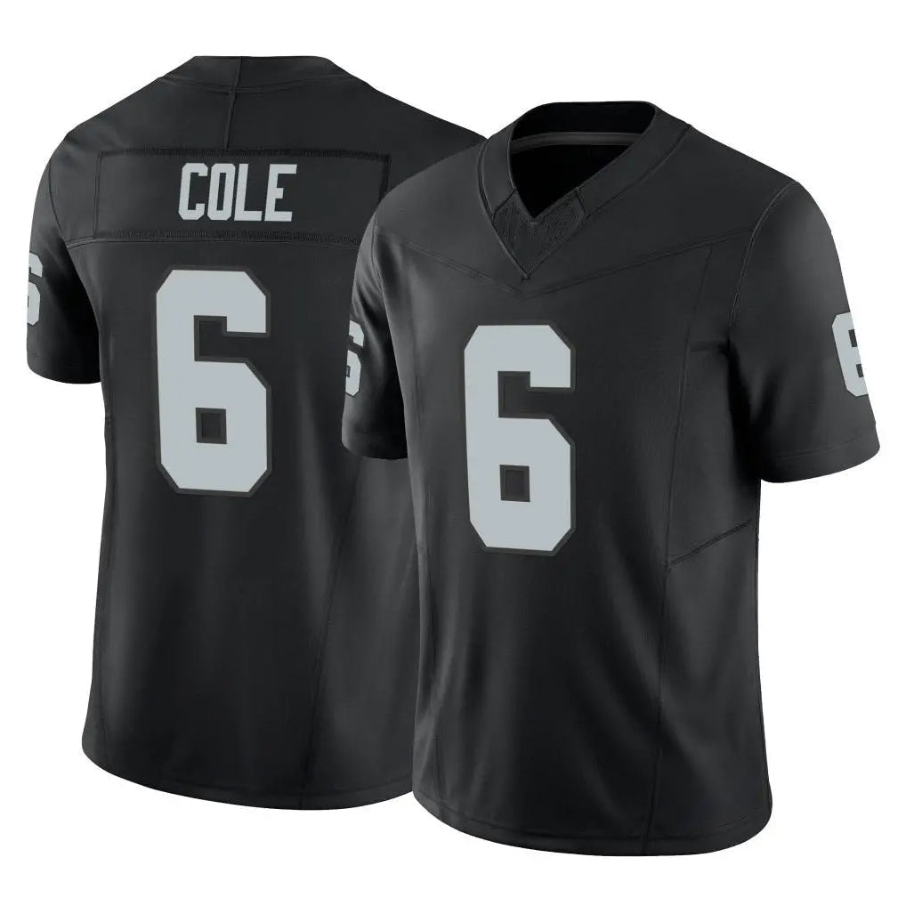 Kooe LV.Raiders #6 A.J. Cole Player Black Limited Vapor F.U.S.E. Home Game Stitched Jerseys