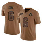 Kooe LV.Raiders #6 A.J. Cole Player Brown Salute To Service Limited Stitched Jerseys