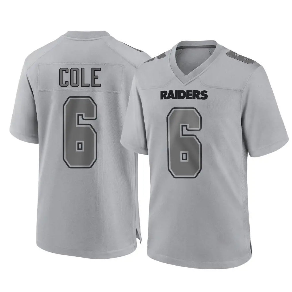 Kooe LV.Raiders #6 A.J. Cole Player Gray Atmosphere Fashion Limited Game Stitched Jerseys