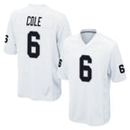 Kooe LV.Raiders #6 A.J. Cole Player White Home Game Stitched Jerseys